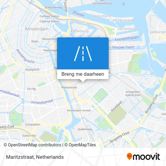 Maritzstraat kaart