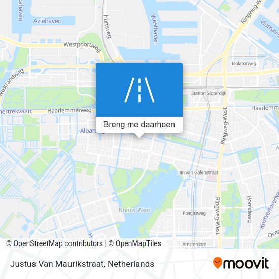 Justus Van Maurikstraat kaart