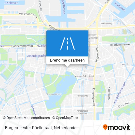 Burgemeester Röellstraat kaart