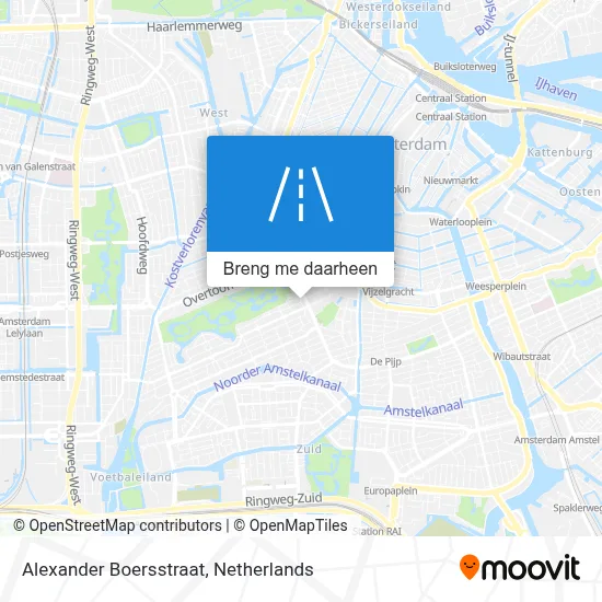 Alexander Boersstraat kaart
