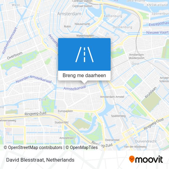 David Blesstraat kaart