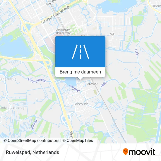 Ruwelspad kaart