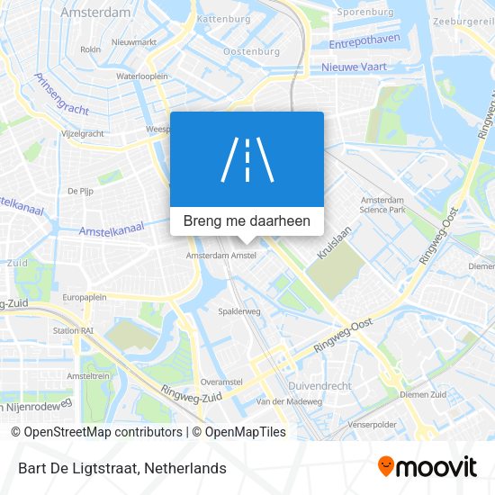 Bart De Ligtstraat kaart