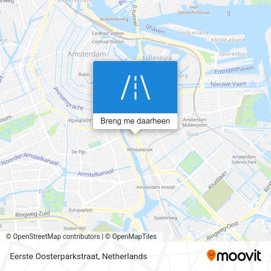 Eerste Oosterparkstraat kaart