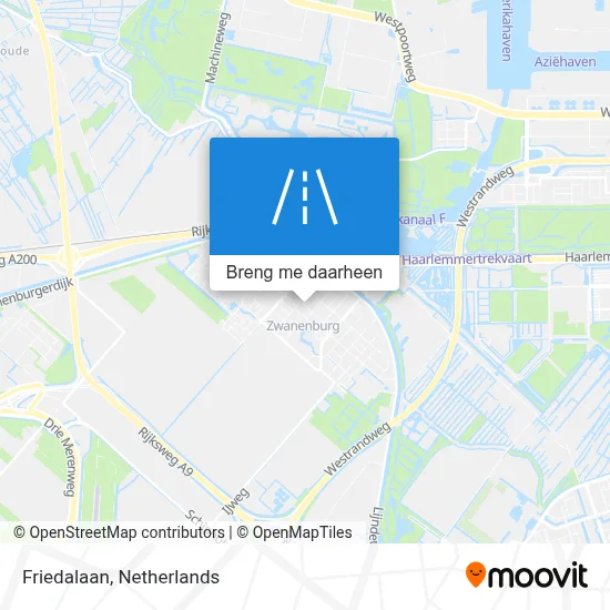 Friedalaan kaart