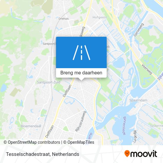 Tesselschadestraat kaart