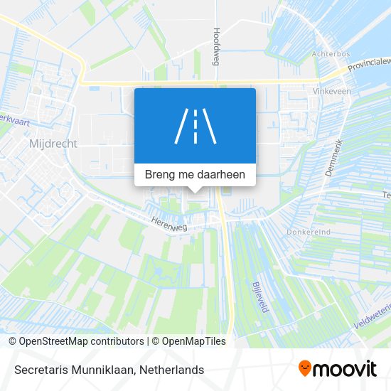 Secretaris Munniklaan kaart