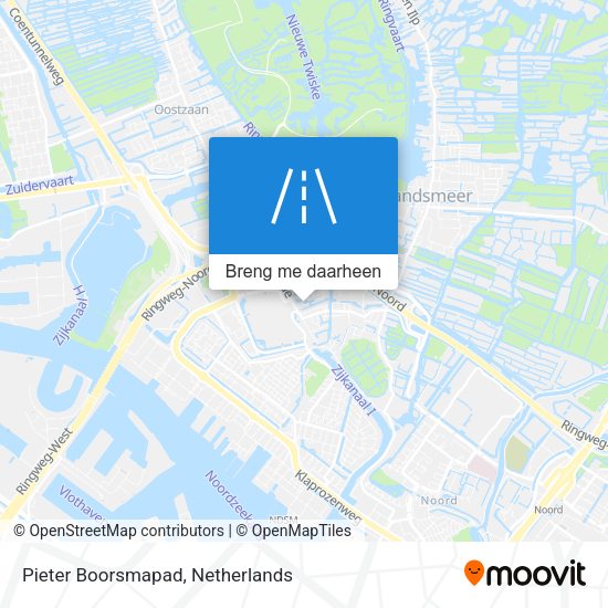 Pieter Boorsmapad kaart