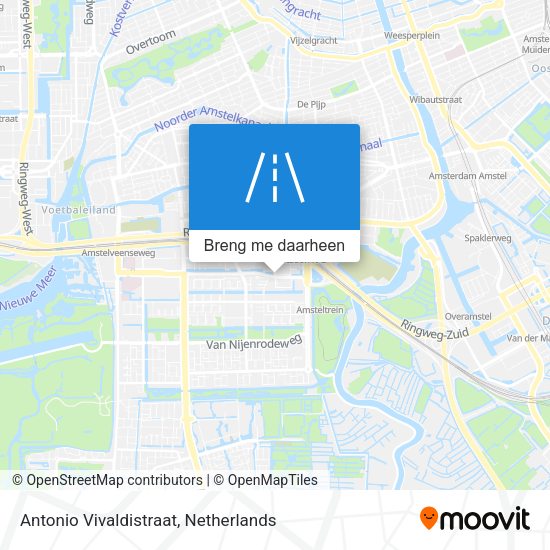 Antonio Vivaldistraat kaart
