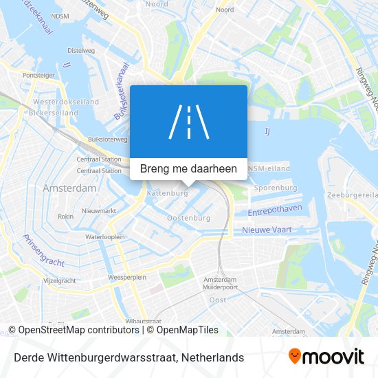 Derde Wittenburgerdwarsstraat kaart