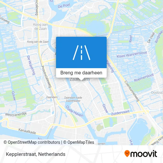 Kepplerstraat kaart