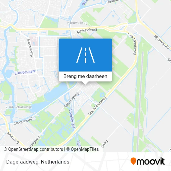 Dageraadweg kaart