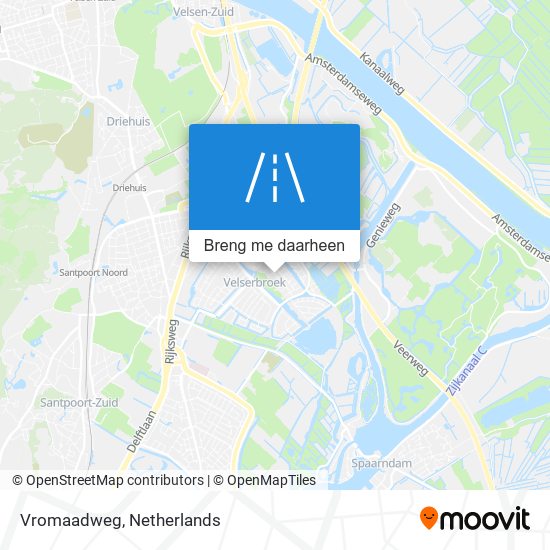 Vromaadweg kaart