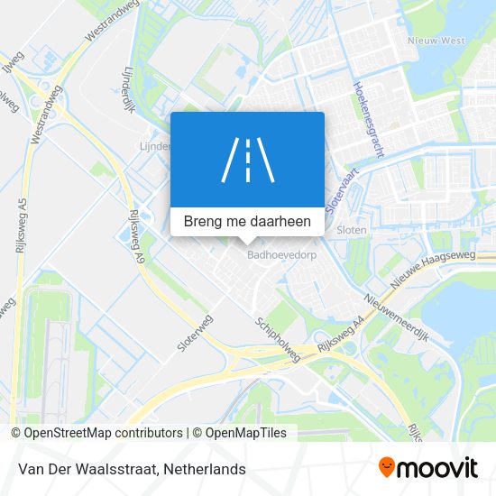 Van Der Waalsstraat kaart