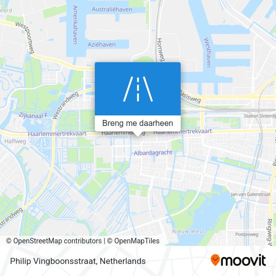 Philip Vingboonsstraat kaart
