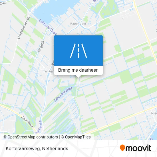 Korteraarseweg kaart