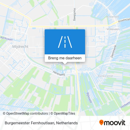Burgemeester Fernhoutlaan kaart