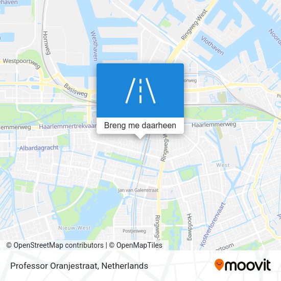 Professor Oranjestraat kaart