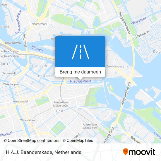 H.A.J. Baanderskade kaart