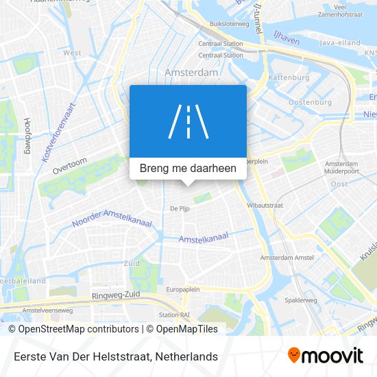 Eerste Van Der Helststraat kaart