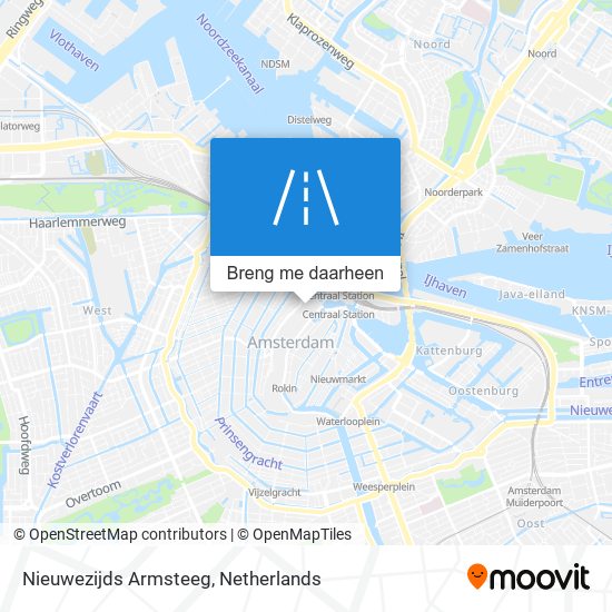 Nieuwezijds Armsteeg kaart