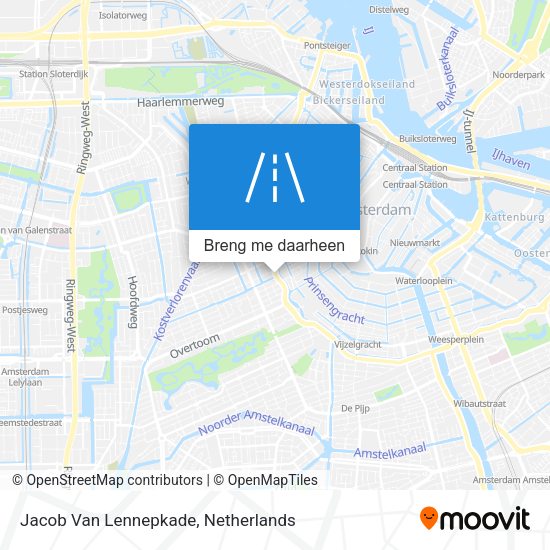Jacob Van Lennepkade kaart
