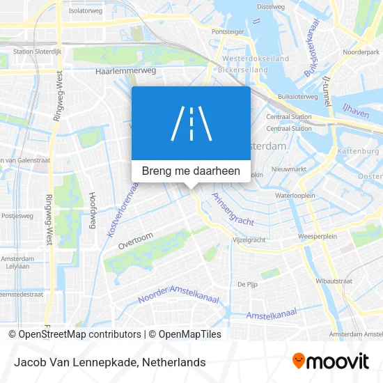 Jacob Van Lennepkade kaart