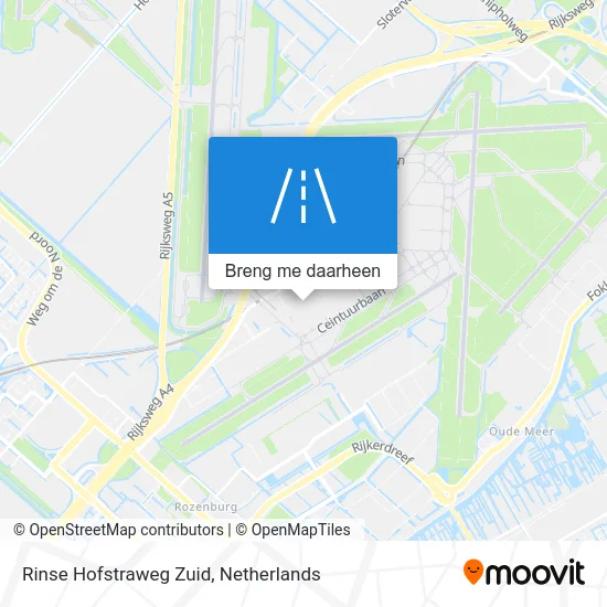Rinse Hofstraweg Zuid kaart