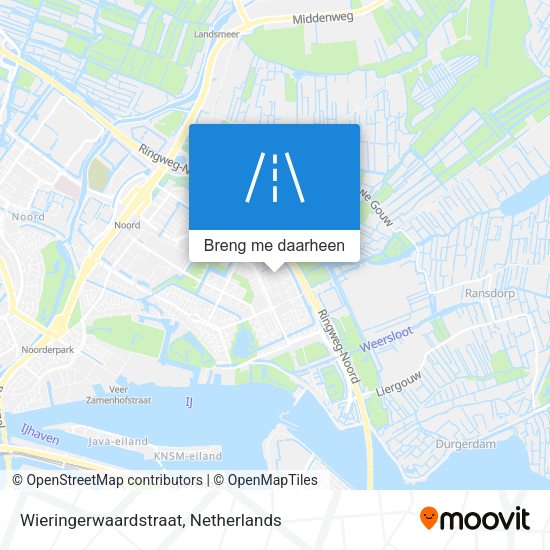 Wieringerwaardstraat kaart