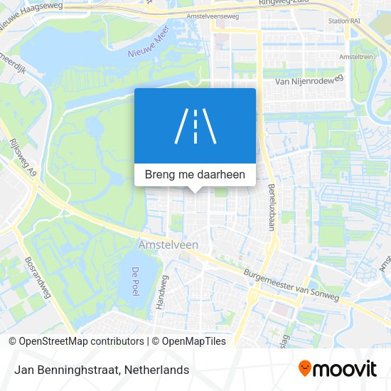 Jan Benninghstraat kaart