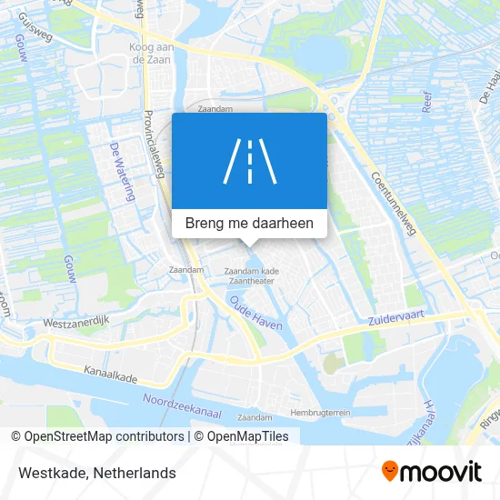 Westkade kaart