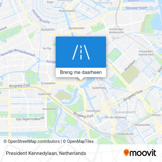 President Kennedylaan kaart