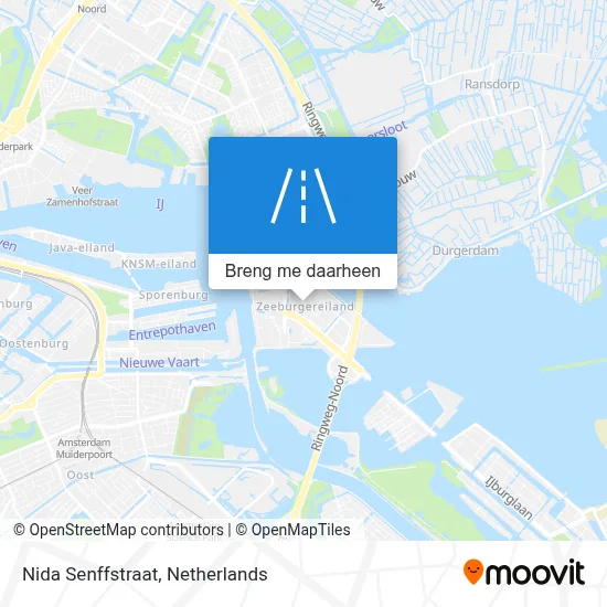 Nida Senffstraat kaart