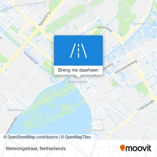 Weteringstraat kaart