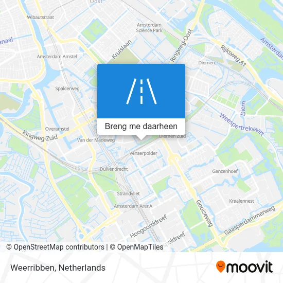 Weerribben kaart
