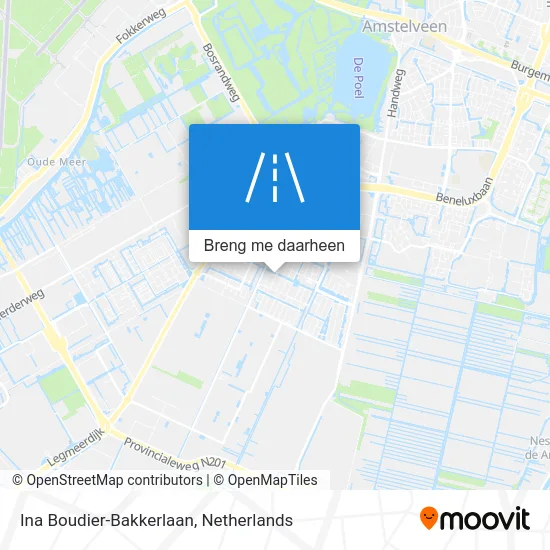 Ina Boudier-Bakkerlaan kaart