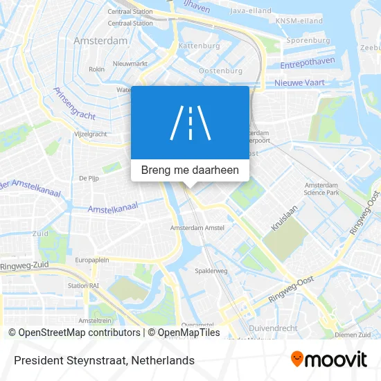 President Steynstraat kaart