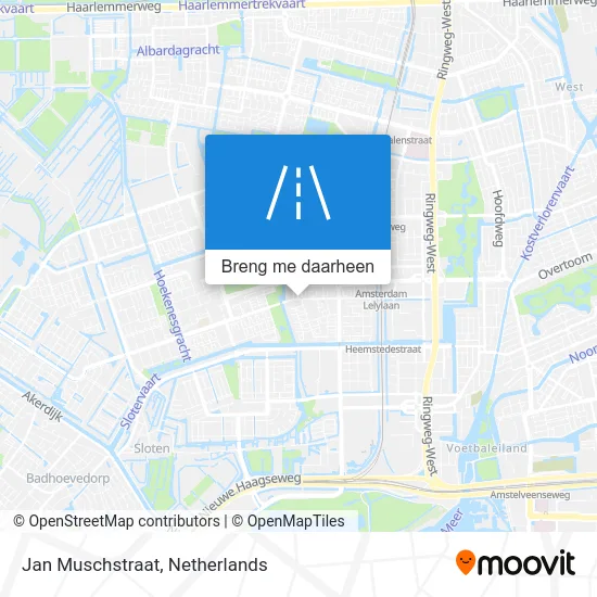 Jan Muschstraat kaart