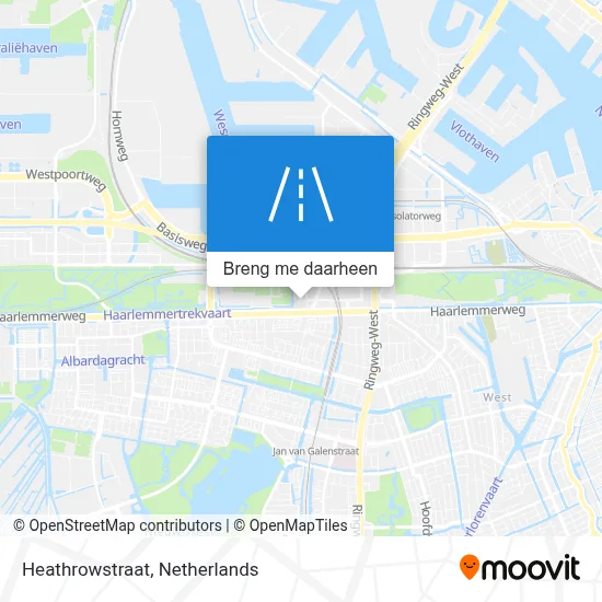 Heathrowstraat kaart