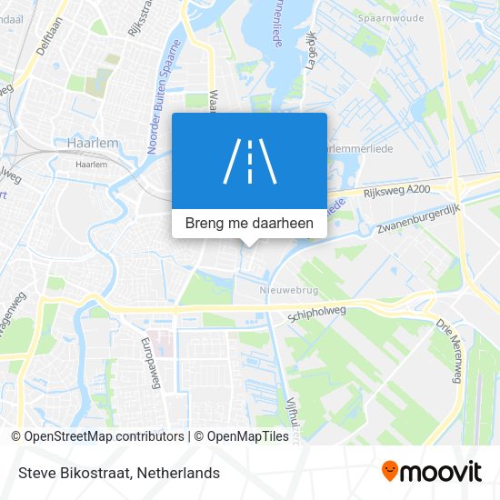 Steve Bikostraat kaart