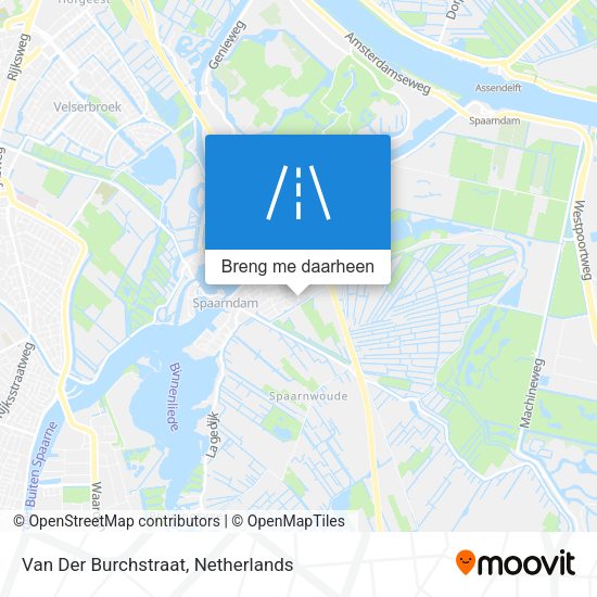 Van Der Burchstraat kaart