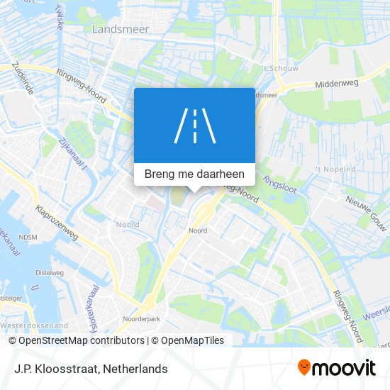 J.P. Kloosstraat kaart