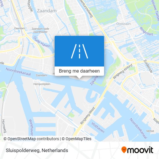 Sluispolderweg kaart