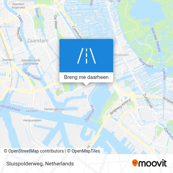 Sluispolderweg kaart
