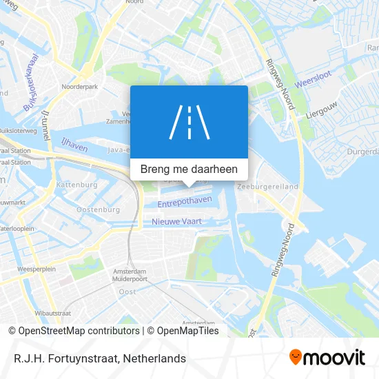 R.J.H. Fortuynstraat kaart