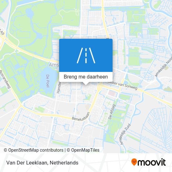 Van Der Leeklaan kaart