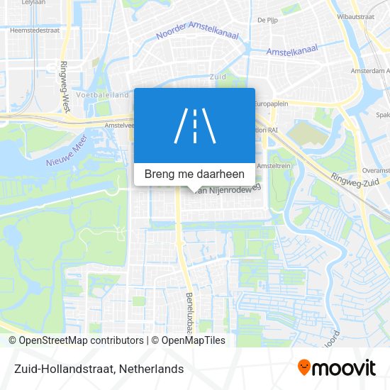 Zuid-Hollandstraat kaart