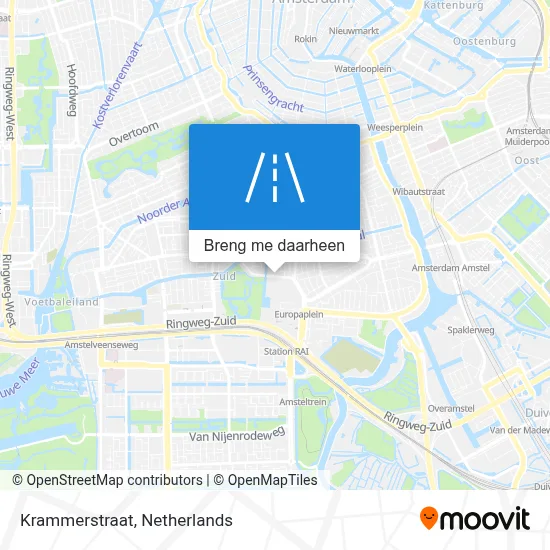 Krammerstraat kaart