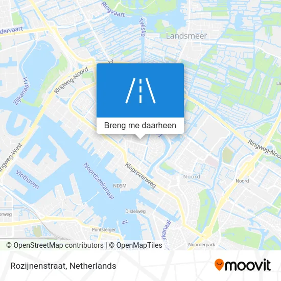 Rozijnenstraat kaart