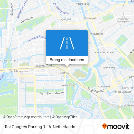 Rai Congres Parking 1 - 6 kaart